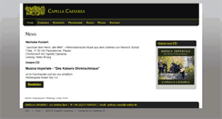 Desktop Screenshot of capellacaesarea.de